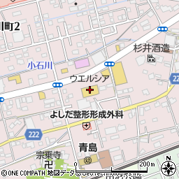 ウエルシア藤枝小石川店周辺の地図