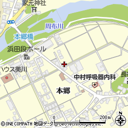 島根県浜田市内村町本郷764周辺の地図