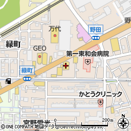 ＨｏｎｄａＣａｒｓ大阪高槻東店周辺の地図
