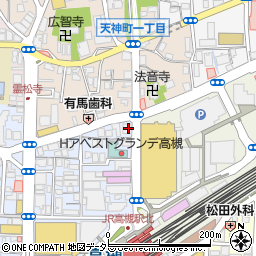 東急リバブル株式会社　高槻営業所周辺の地図