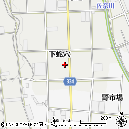 愛知県豊川市千両町下蛇穴周辺の地図