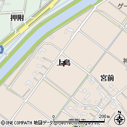 愛知県西尾市花蔵寺町上島周辺の地図