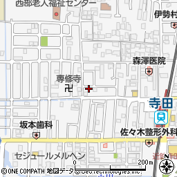 京都府城陽市寺田西ノ口28-8周辺の地図