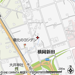 静岡県島田市横岡新田周辺の地図