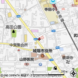 城陽警察署寺田交番周辺の地図