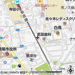 若井文具店周辺の地図