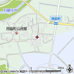 兵庫県小野市西脇町周辺の地図
