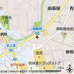 静岡県藤枝市南新屋446周辺の地図