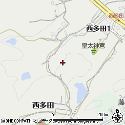 兵庫県川西市西多田乳母ヶ山周辺の地図