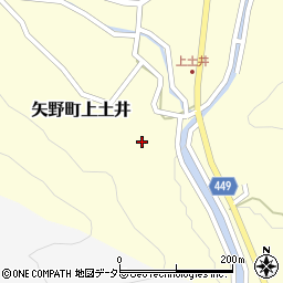 兵庫県相生市矢野町上土井周辺の地図