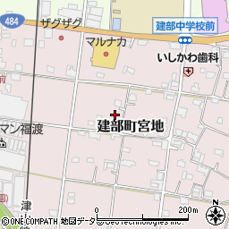岡山県岡山市北区建部町宮地周辺の地図
