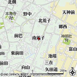 愛知県西尾市楠村町南荒子周辺の地図