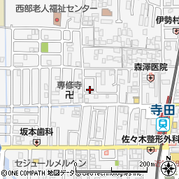 京都府城陽市寺田西ノ口28-21周辺の地図