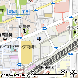 阪急パーキング館駐車場周辺の地図