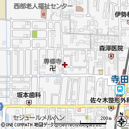 京都府城陽市寺田西ノ口28-22周辺の地図