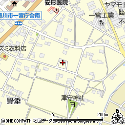 愛知県豊川市一宮町上新切69-7周辺の地図