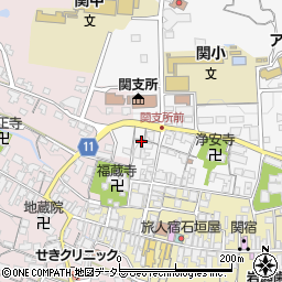 三重県亀山市関町木崎835周辺の地図