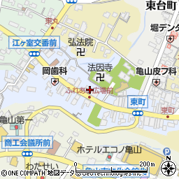三重県亀山市東町周辺の地図