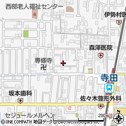 京都府城陽市寺田西ノ口28-17周辺の地図