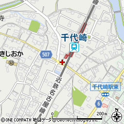 名鉄協商近鉄千代崎駅前駐車場周辺の地図