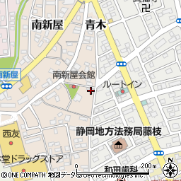 静岡県藤枝市南新屋322-4周辺の地図