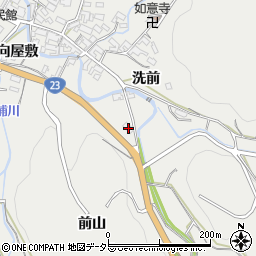 愛知県額田郡幸田町須美洗前27-2周辺の地図
