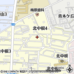 愛知県知多郡武豊町北中根4丁目周辺の地図