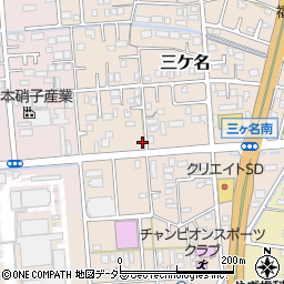 静岡県焼津市三ケ名337-2周辺の地図