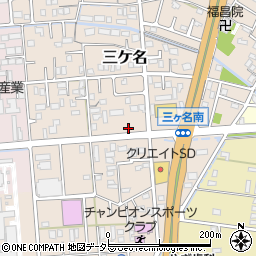 静岡県焼津市三ケ名327-1周辺の地図