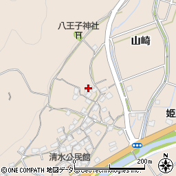兵庫県姫路市飾東町山崎1121周辺の地図