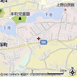 亀山城跡上野町線周辺の地図