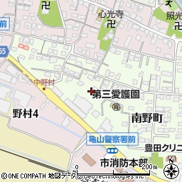三重県亀山市南野町11周辺の地図