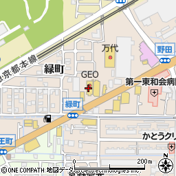 ゲオ　高槻緑町店周辺の地図