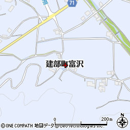 岡山県岡山市北区建部町富沢周辺の地図
