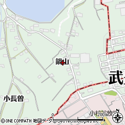 愛知県常滑市檜原鍋山周辺の地図