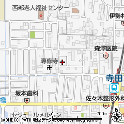 京都府城陽市寺田西ノ口28-23周辺の地図