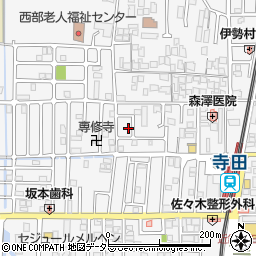 京都府城陽市寺田西ノ口28-24周辺の地図