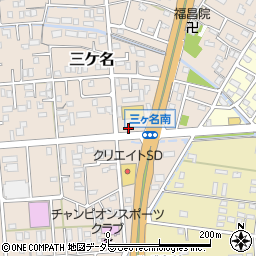 静岡県焼津市三ケ名319周辺の地図