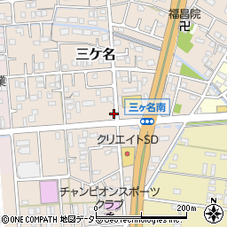 静岡県焼津市三ケ名326-1周辺の地図