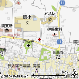 三重県亀山市関町木崎849周辺の地図