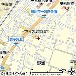 愛知県豊川市一宮町泉周辺の地図