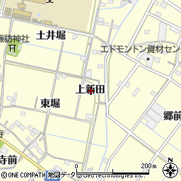 愛知県西尾市今川町上新田周辺の地図