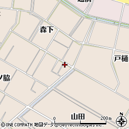 愛知県常滑市苅屋森下144周辺の地図