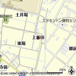 愛知県西尾市今川町（上新田）周辺の地図