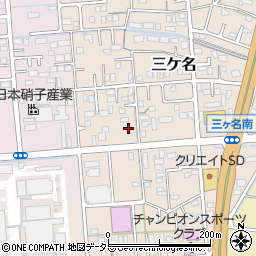 静岡県焼津市三ケ名339-2周辺の地図