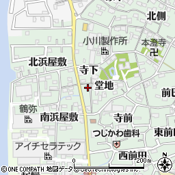 愛知県西尾市楠村町堂地16-1周辺の地図