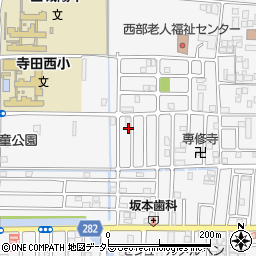 京都府城陽市寺田西ノ口44-7周辺の地図