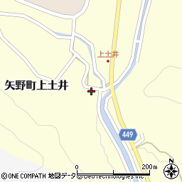 兵庫県相生市矢野町上土井175周辺の地図