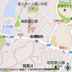 ファミリーマート高槻塚原一丁目店周辺の地図