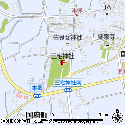 三宅神社周辺の地図